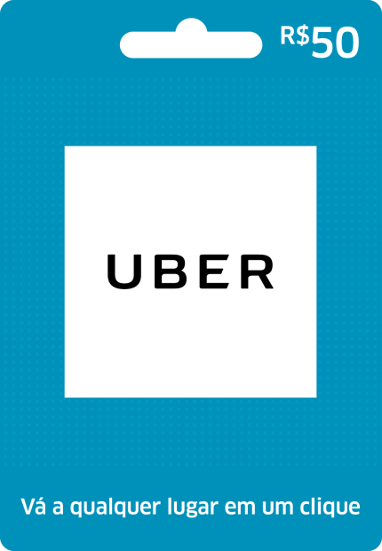 Cartão Presente Uber R$ 50,00