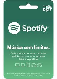 Cartão Presente Spotify R$ 19,90